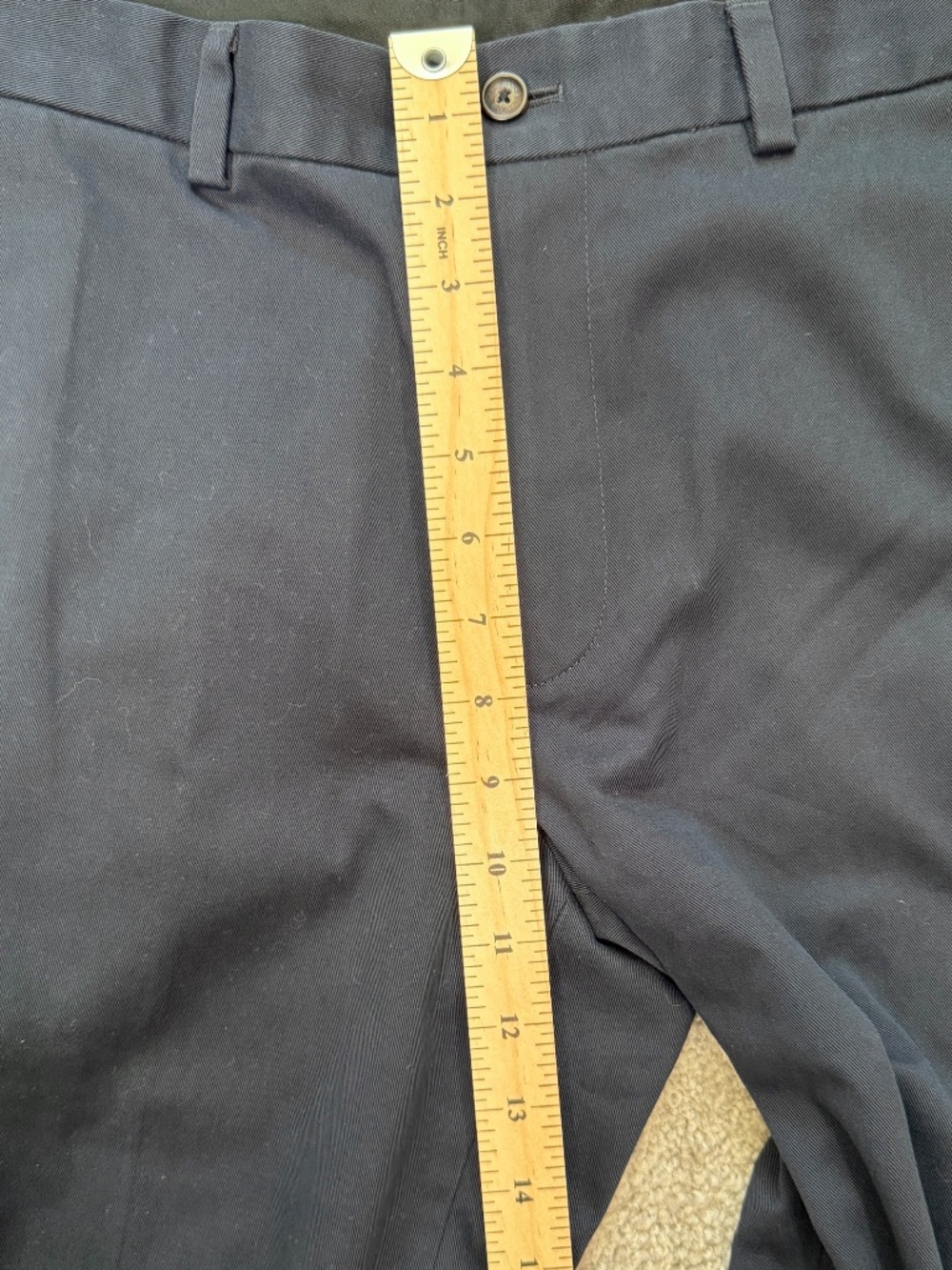 Brooks Brothers Clark Fit Advantage Chino Navy 31x30 - Picture 5 of 9